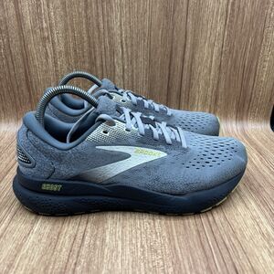 Brooks Ghost 16 Men's Size 8 D Grey/Lime Running‎ Shoes Sneakers